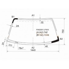 Стекло лобовое TOYOTA RAV 4 3D/5D-DOOR WAGON 1994-